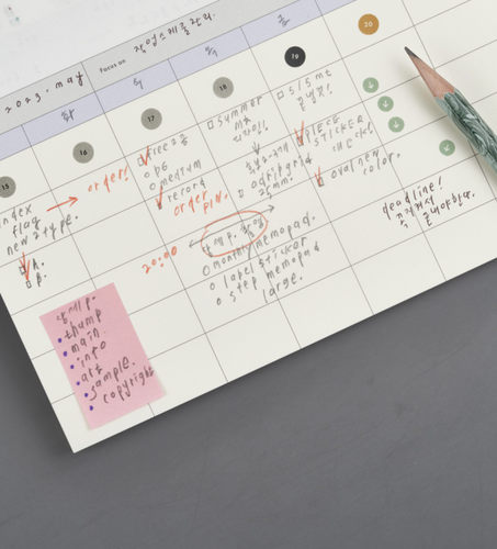 韩国ana简约月计划便签