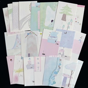 浮光分装野草莓商店便签合集 M5A6per盐系治愈粉蓝绿春天方形Mini