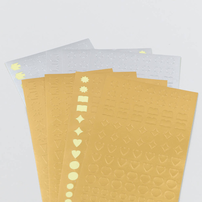 【现货】analogue keeper shining sticker 金/银 基础图形贴纸