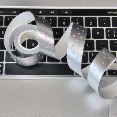 【分装】Nemosissy 糖果星/白星/shape 闪砂/磨砂银手帐胶带拼贴1