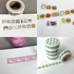 浮光分装韩国sen studio合集手绘风格可爱植物小动物甜品手帐胶带