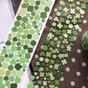 浮光分装甜品镇合集四叶草星星切模贴纸卷合成纸双透手帐拼贴点缀