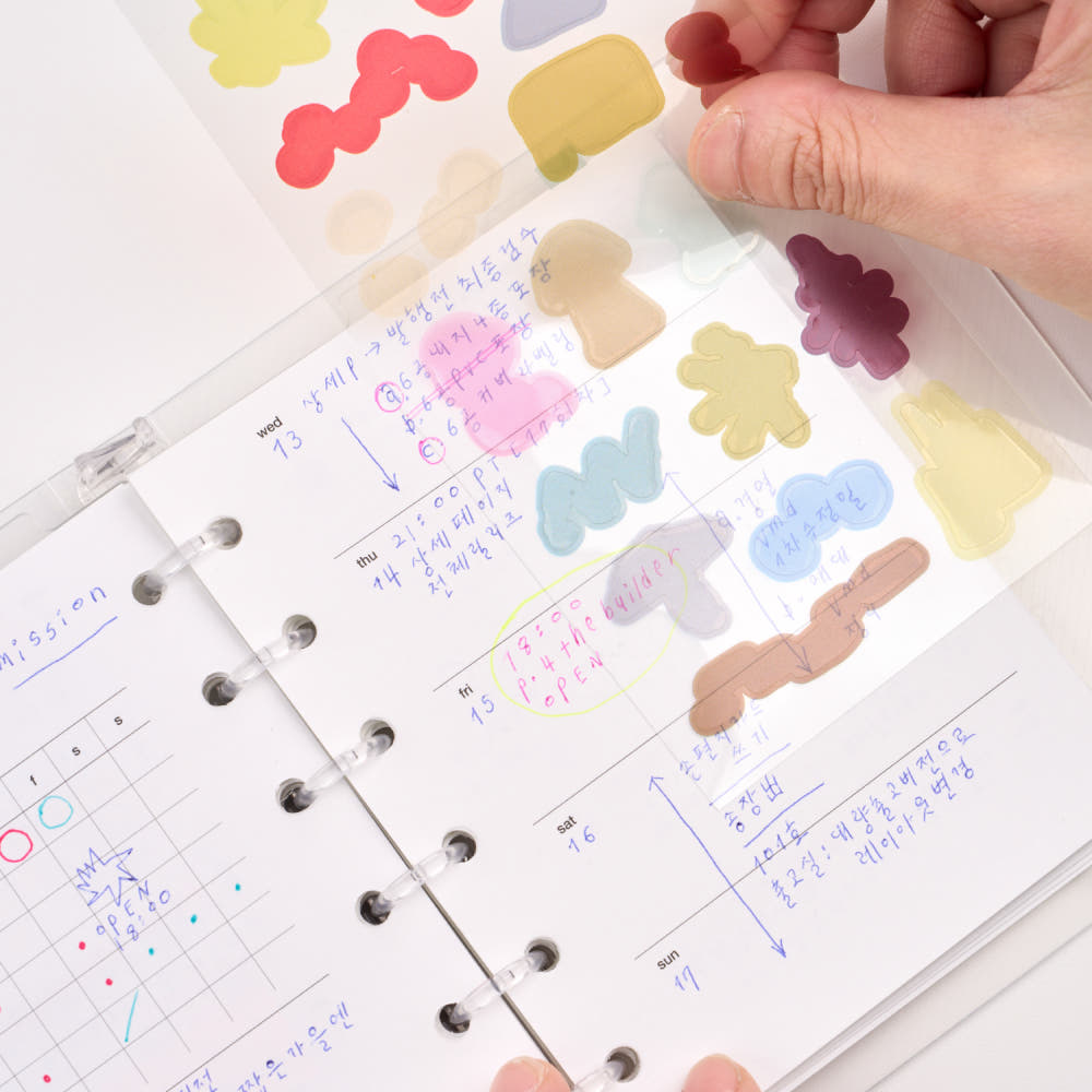 analoguekeeper亮面模切色块贴