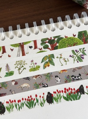 浮光分装  大自然的诗 日本Papermessage 一些胶带~