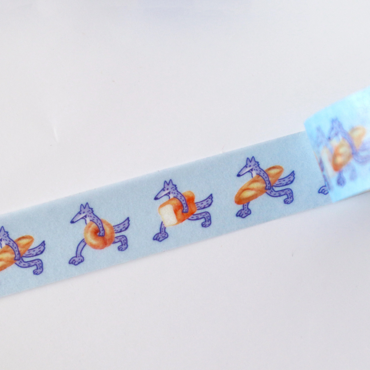 浮光分装 狼来啦！日本regaro 面包狼手帐胶带,文具电教/文化用品/商务用品,和纸胶带,淘宝优惠券,粉丝福利购,淘宝优惠卷