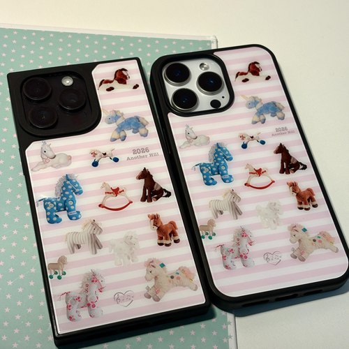 AnotherHill原创2026马年方边磁吸手机壳有挂绳孔