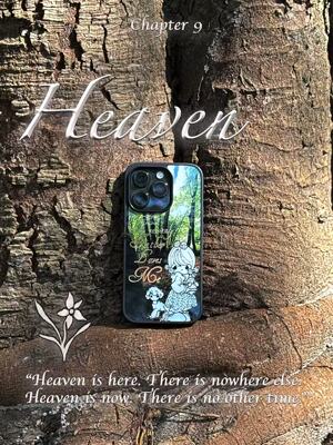 AnotherHillxELARE 原创古早水滴娃娃亚克力黑边磁吸苹果手机壳有挂绳孔