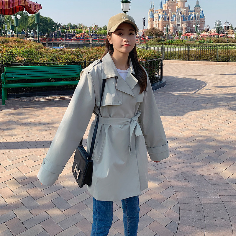 现货2023新款短款小风衣2206P135控188,女装风衣,浙宝268（原浙宝222）