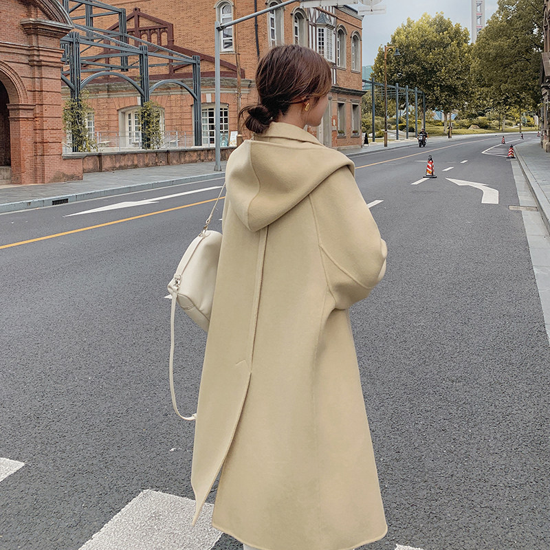 2023新款双面呢大衣帽子可脱卸2373-P280控378+,女装毛呢外套,浙宝268（原浙宝222）