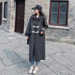2023新款牛角扣呢大衣2377-P280控378+图片