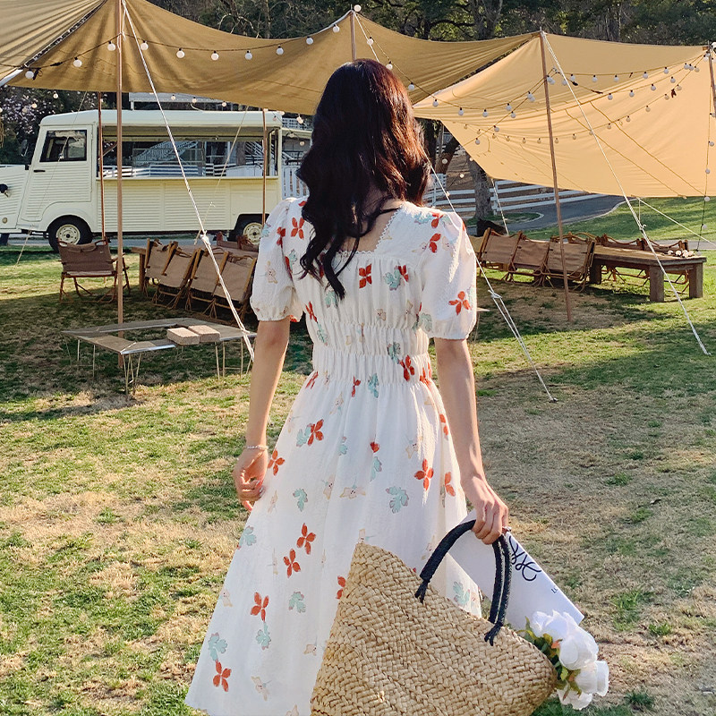 2023新款碎花连衣裙2322-P100空格158+,女装连衣裙,浙宝268（原浙宝222）