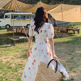 2023新款碎花连衣裙2322-P100空格158+，女装连衣裙，浙宝268（原浙宝222）