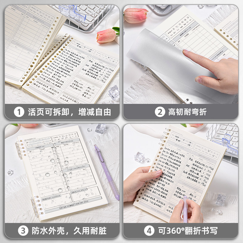 데일리플랜 주간플랜 2024년 노트 다이어리 일정 루스리프 여름수능시험 자기수양체크인 할일목록 대학원입시 시간관리 효율계획기록부