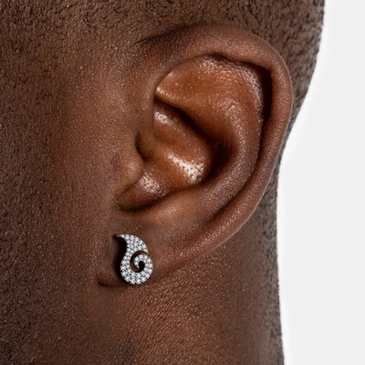 YBSJEWELRY s925纯银莫桑耳钉2025新款男女情侣耳钉