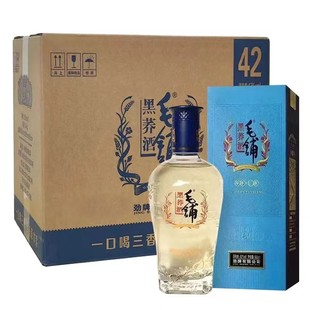 毛铺黑荞酒42度500ml*2瓶6瓶可选礼盒装配手提袋劲牌毛铺黑荞酒