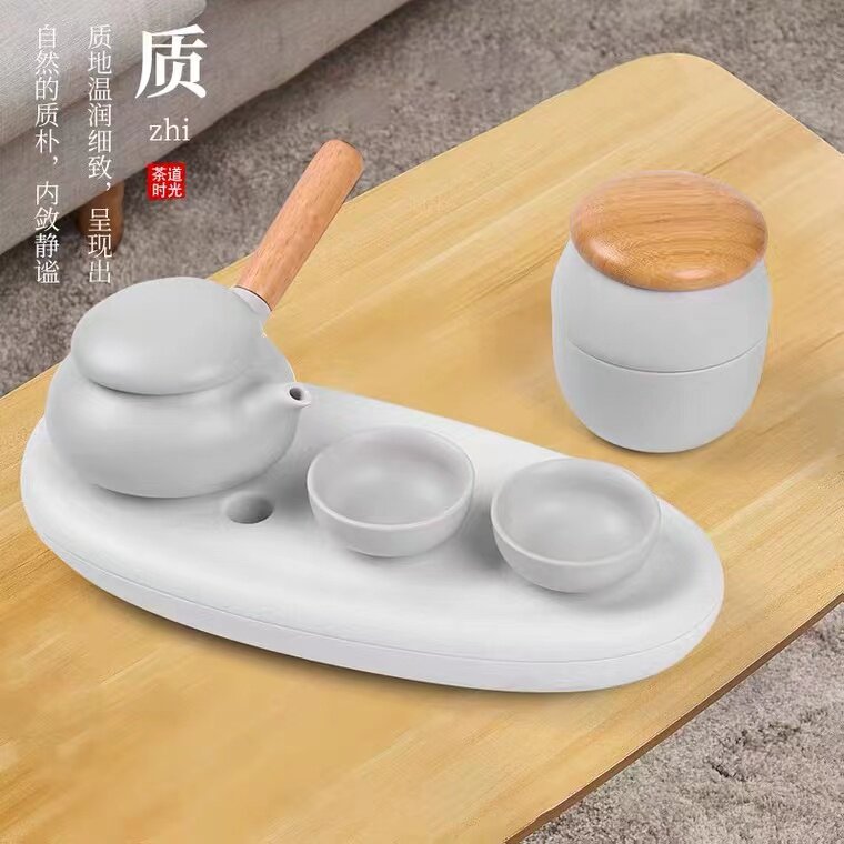 全季酒店4.0版茶具同款 日式侧把壶功夫茶具套装家居办公简约壶杯图片