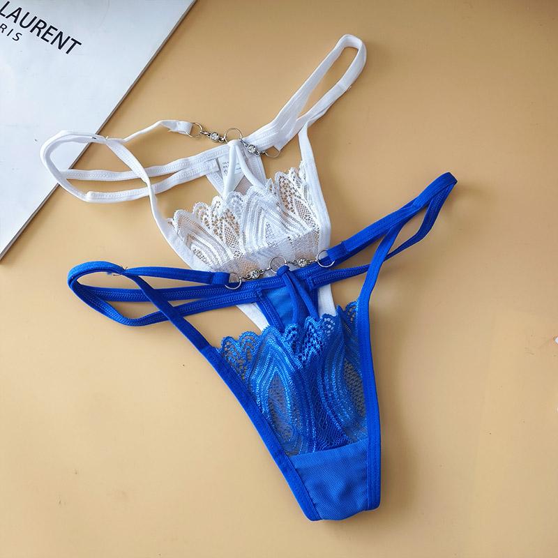 性感火辣时尚透明蕾丝丁字裤女