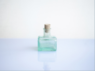 欧洲古董 十九世纪末绿色玻璃墨水瓶文具画画笔架书房装饰摆件