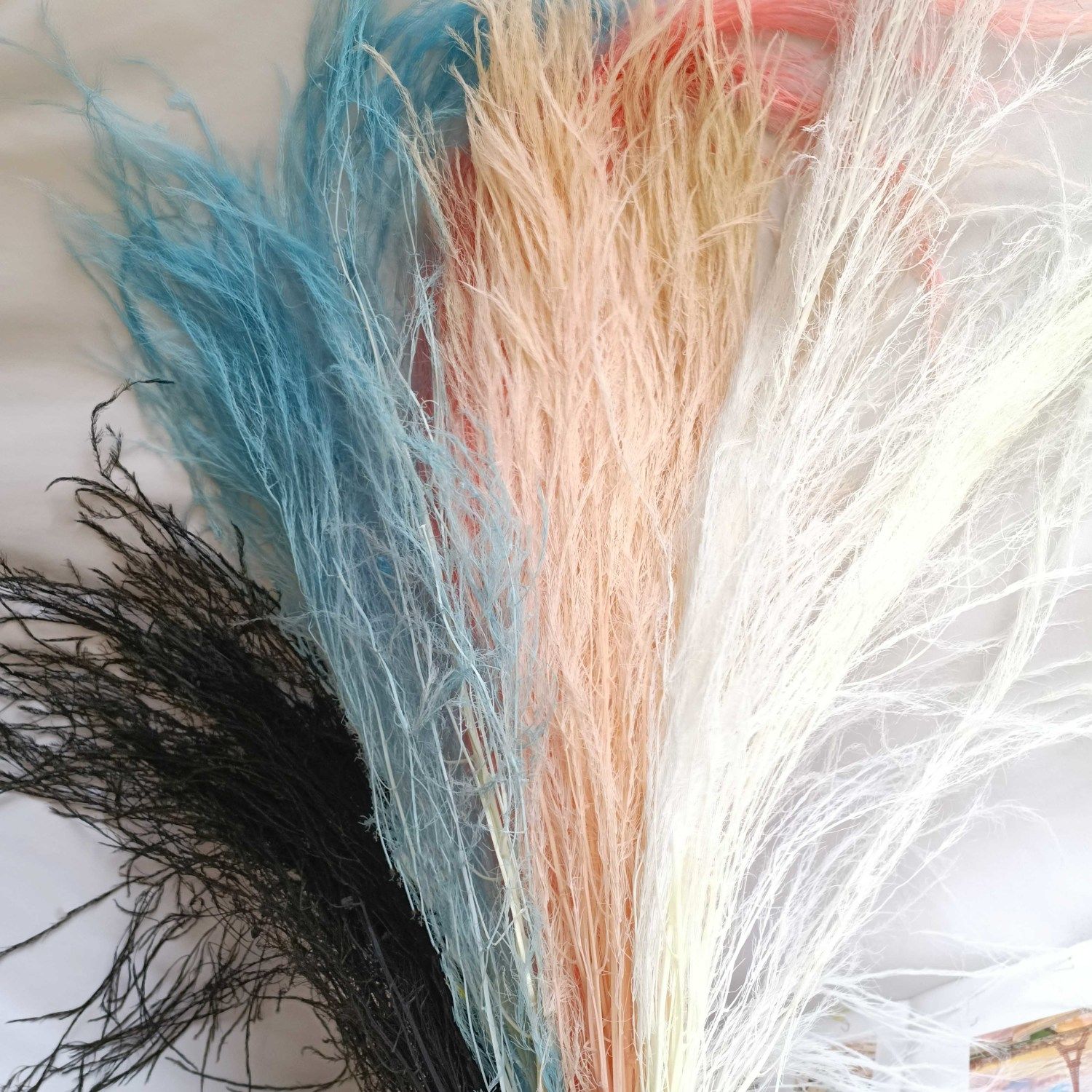 永生花干花龙须草婚庆布