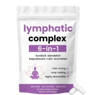 现货六合一淋巴胶囊60粒 Lymphatic Complex跨境热卖膳食补充剂