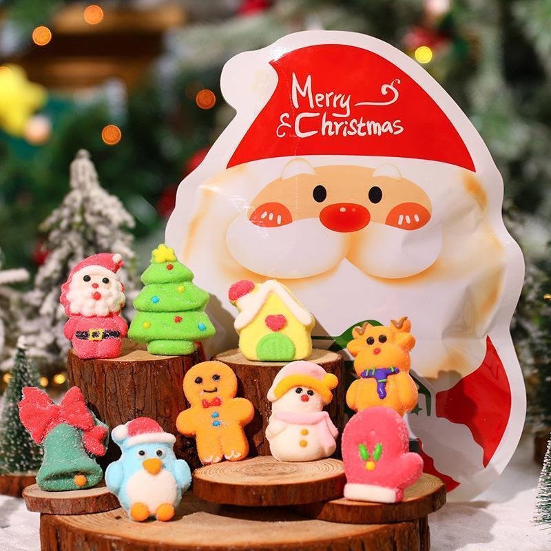 Christmas Candy Santa Claus Tree Cotton Candy 圣诞老人棉花糖