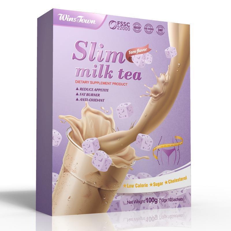 Slim fit weight loss detox flat chocolate milk tea 样品