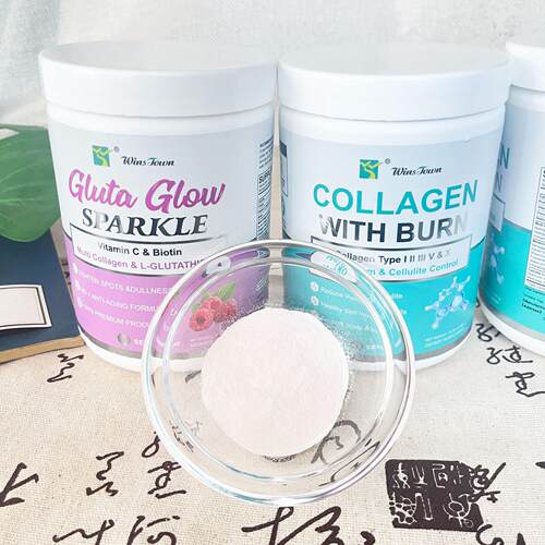 Collagen with burn and Gluta Glow Powder跨境亮丽粉胶原蛋样品