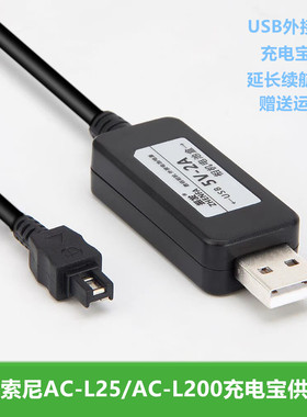 振发适用于索尼摄像机充电宝供电线HDR-PJ260 PJ820 CX290E CX150