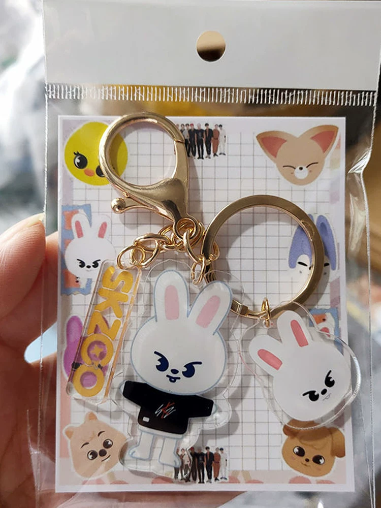 Cartoon keychain, acrylic double-sided pendant, accessory