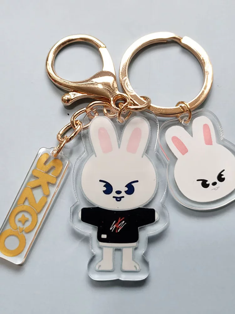Cartoon keychain, acrylic double-sided pendant, accessory