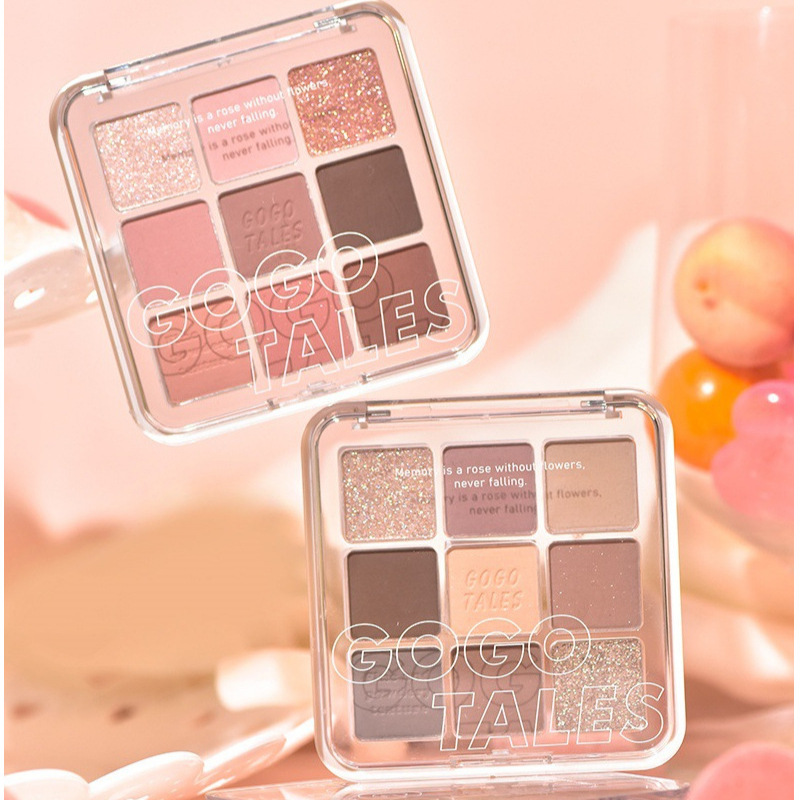 GOGO TALES戈戈舞九色眼影盘腮红高光一体盘璃梦日记九色眼影盘粉