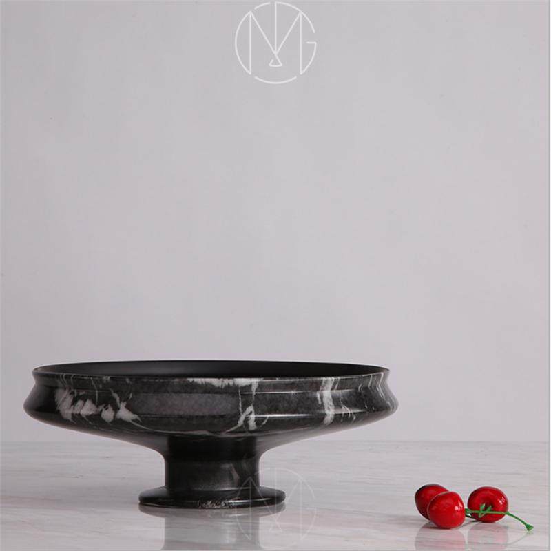 现代简约大理石果盘样板房酒店托盘侘寂风首饰置物盘坚果盘收纳盘,餐饮具,餐用托盘,淘宝优惠券,粉丝福利购,淘宝优惠卷