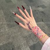 鱼水情深 防水持久逼真刺青学生网红可水洗 高颜值手部纹身ins个性