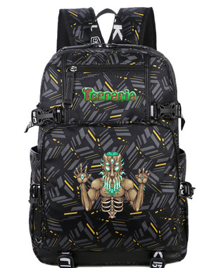 STEAM游戏泰拉瑞亚Terraria周边初高中学生书包背包双肩包休闲包
