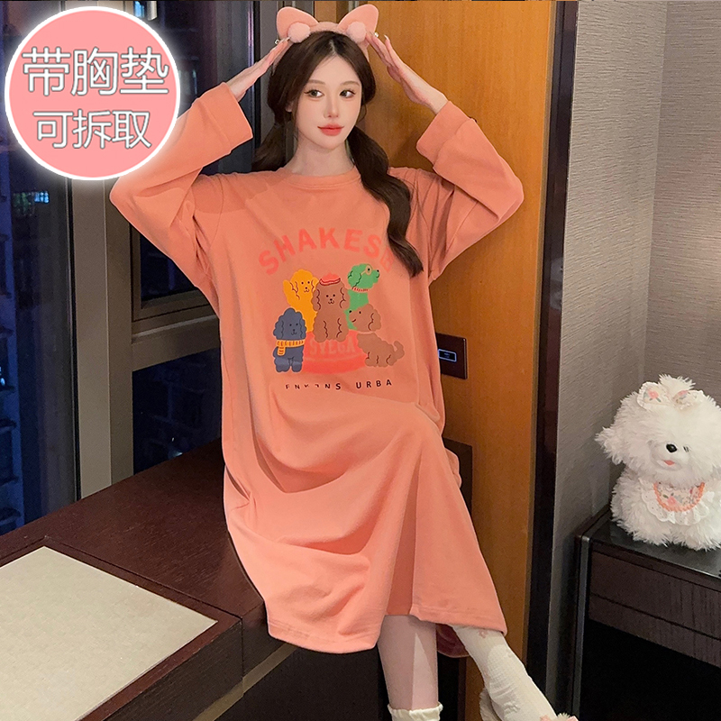 德绒带胸垫特大码200斤5XL连衣裙