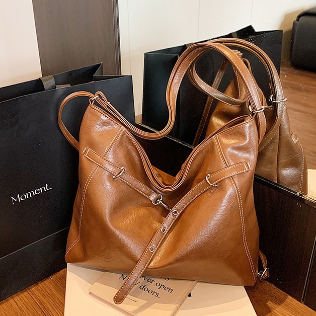 复古通勤大容量托特包女20