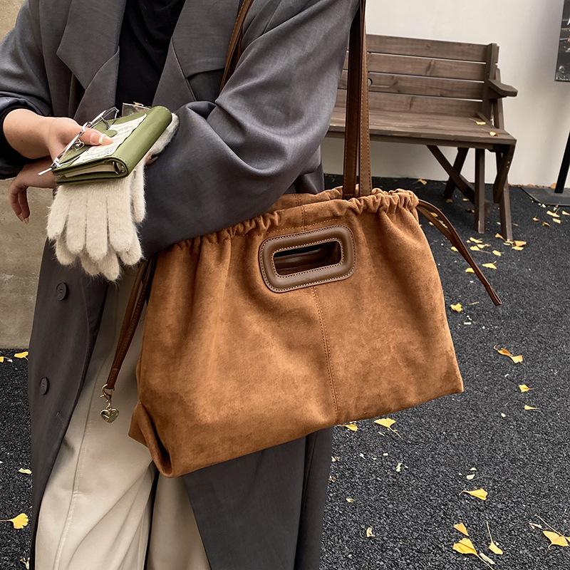 休闲百搭简约通勤冬季麂皮