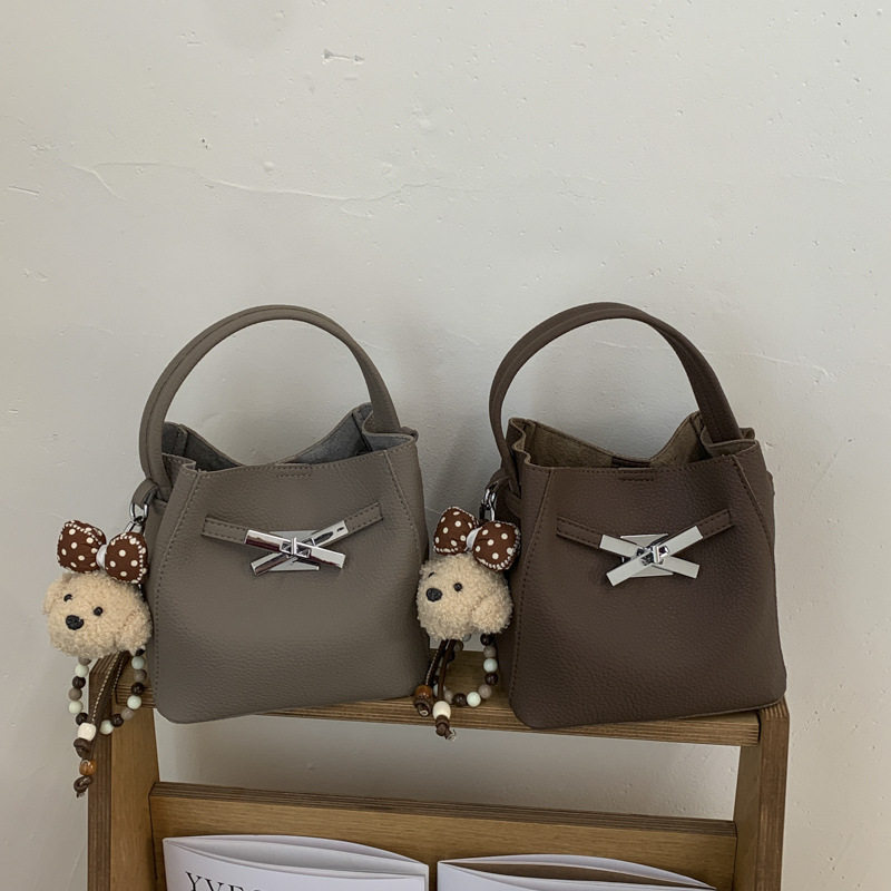 复古小众荔枝纹水桶包包女2026新款时尚百搭轻奢高级感手提斜挎包,箱包皮具/热销女包/男包,单肩包,淘宝优惠券,粉丝福利购,淘宝优惠卷