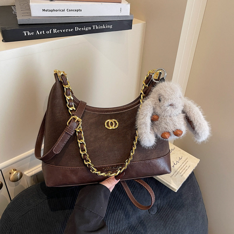 潮搭链条豹纹小包包女2025新款时尚复古腋下饺子包秋冬流行斜挎包,箱包皮具/热销女包/男包,单肩包,淘宝优惠券,粉丝福利购,淘宝优惠卷