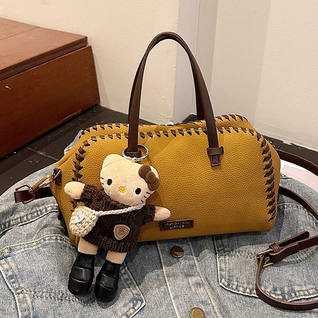 复古百搭波士顿包包女式2026新款高级感小众手提包大容量斜挎女包,箱包皮具/热销女包/男包,单肩包,淘宝优惠券,粉丝福利购,淘宝优惠卷