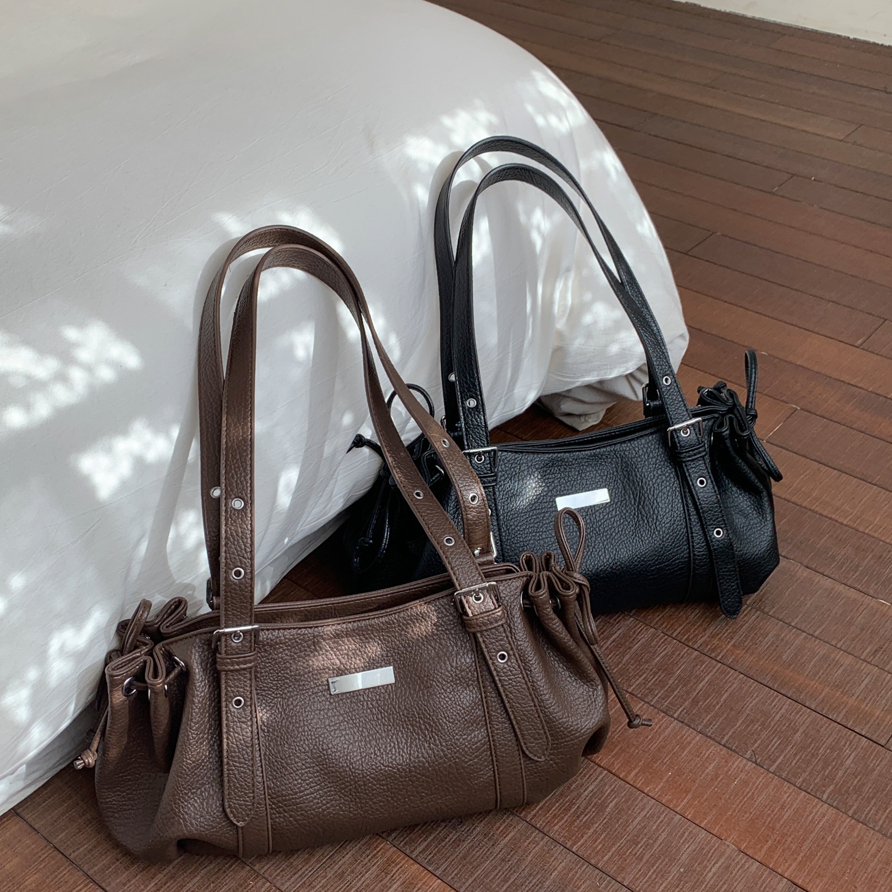 复古腋下包女大容量冬手提