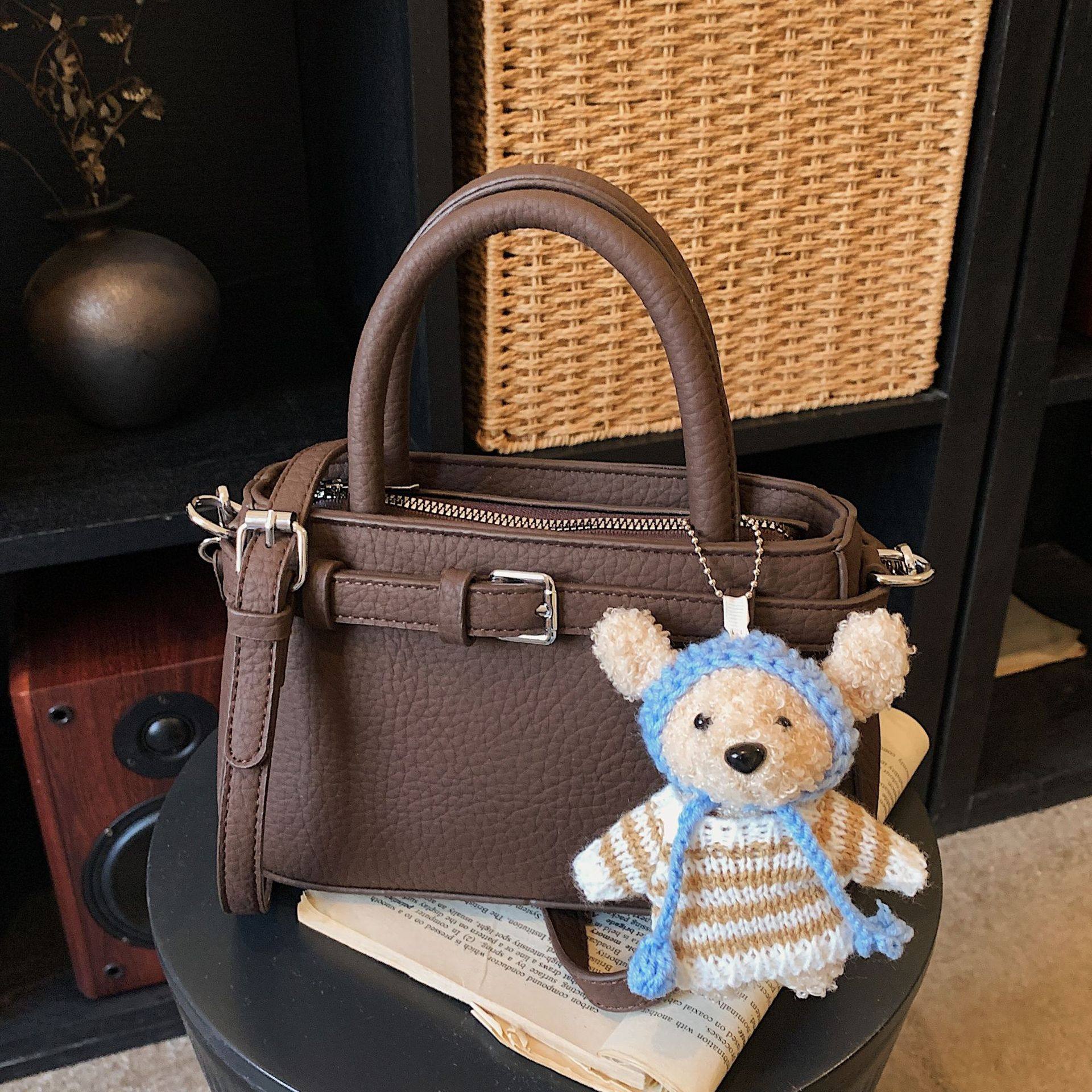 韩版手提小方包包女2026新款潮时尚高级感凯莉包百搭单肩斜挎小包,箱包皮具/热销女包/男包,单肩包,淘宝优惠券,粉丝福利购,淘宝优惠卷