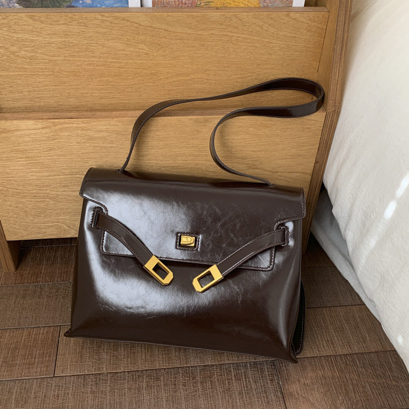 高级质感油皮复古小包包女2026新款时尚百搭斜挎包通勤单肩小方包,箱包皮具/热销女包/男包,单肩包,淘宝优惠券,粉丝福利购,淘宝优惠卷