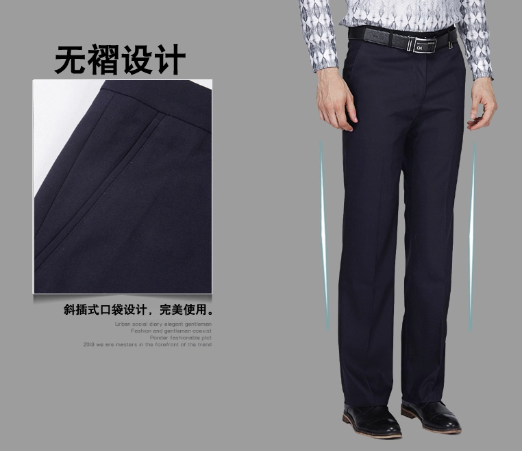 Pantalon droit en polyester pour printemps - Ref 1474754 Image 3