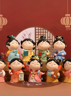 ROOGO/如果新款古风唐装饰摆件