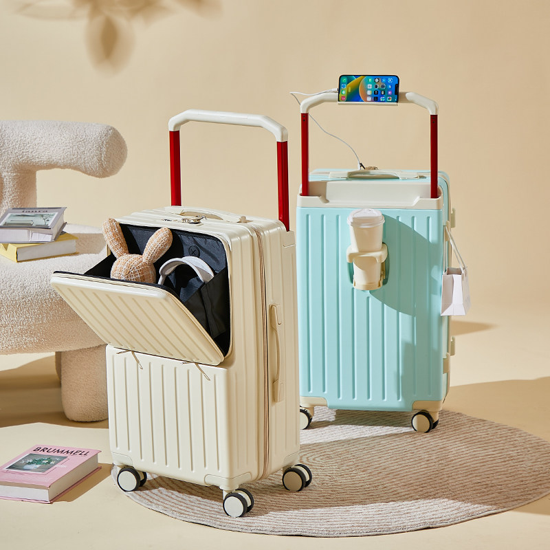 前置开口行李箱2025新款宽拉杆多功能密码箱大容量男女学生旅行箱,箱包皮具/热销女包/男包,旅行箱,淘宝优惠券,粉丝福利购,淘宝优惠卷