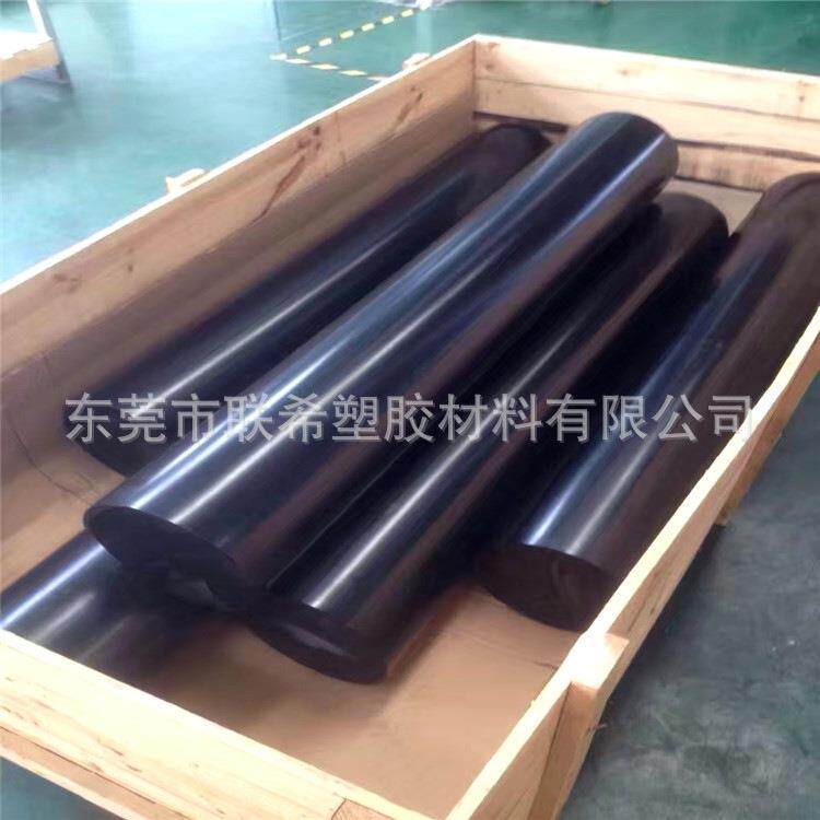 .黑色加纤PPS棒 不怕高温绝缘棒材 纯料pps棒聚苯硫棒材