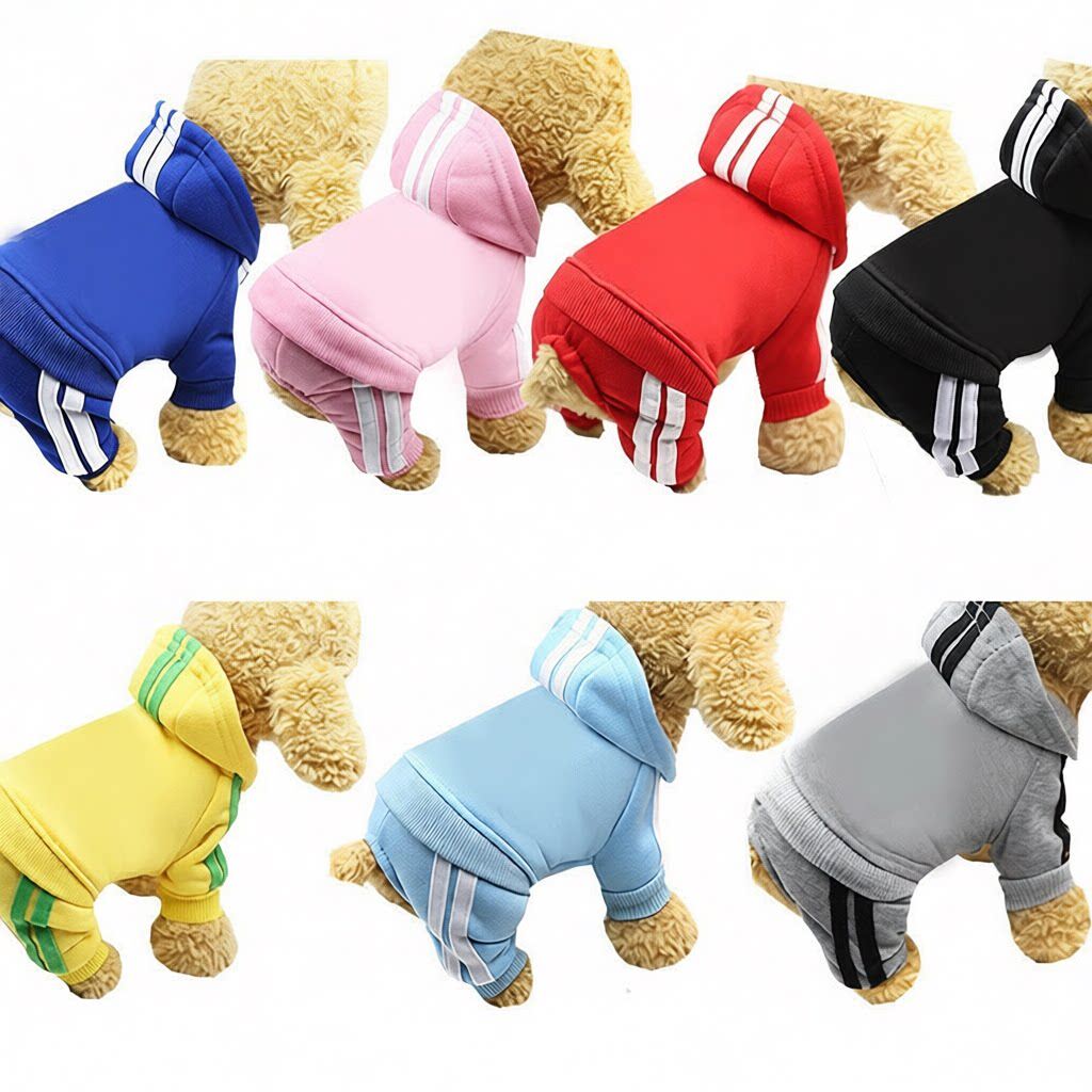 秋冬新多款纽扣款四脚运动户外卫衣狗狗猫咪宠物衣服用品