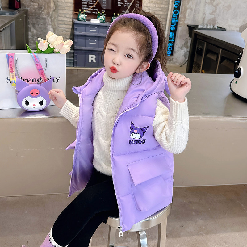 女童羽绒棉马甲秋冬款2025新款洋气儿童女宝宝冬装外穿库洛米马夹,童装/婴儿装/亲子装,棉袄/棉服,淘宝优惠券,粉丝福利购,淘宝优惠卷