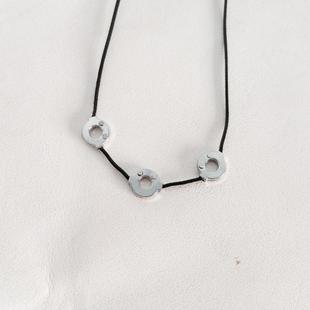 跨境动漫周边鸣人忍者宇智波鼬饰品项链佐助合金三环三孔挂饰项链